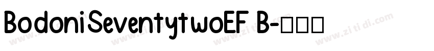 BodoniSeventytwoEF B字体转换